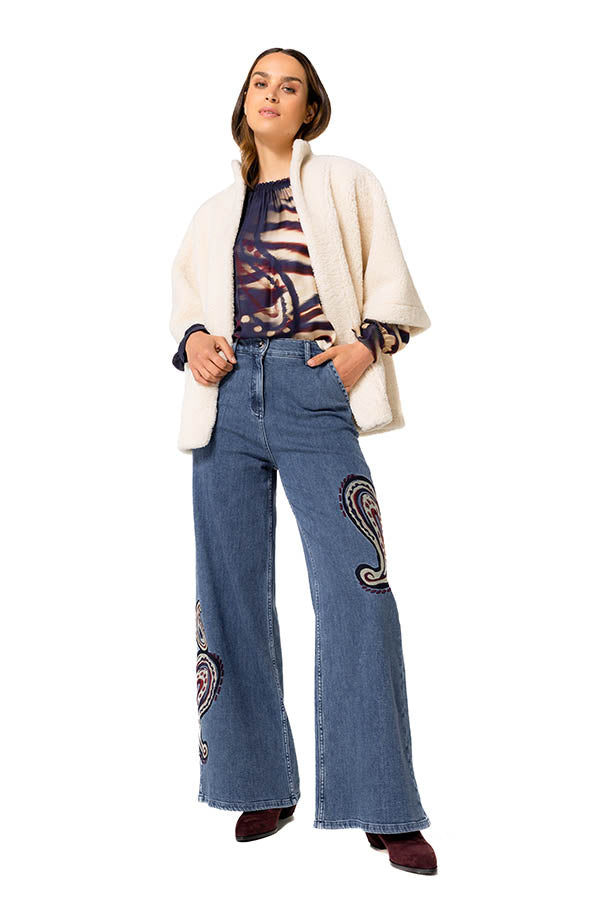 COMFORTABLE NORMAL-WAIST FANCY JEANS