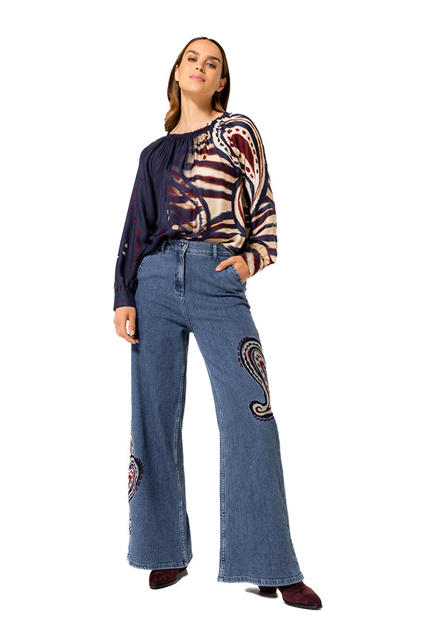 COMFORTABLE NORMAL-WAIST FANCY JEANS