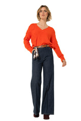 LOOSE-FITTING DENIM TROUSERS