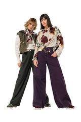 WIDE-LEG DENIM TROUSERS
