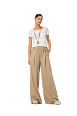 LOOSE-FITTING WIDE WOOL-MIX TROUSERS