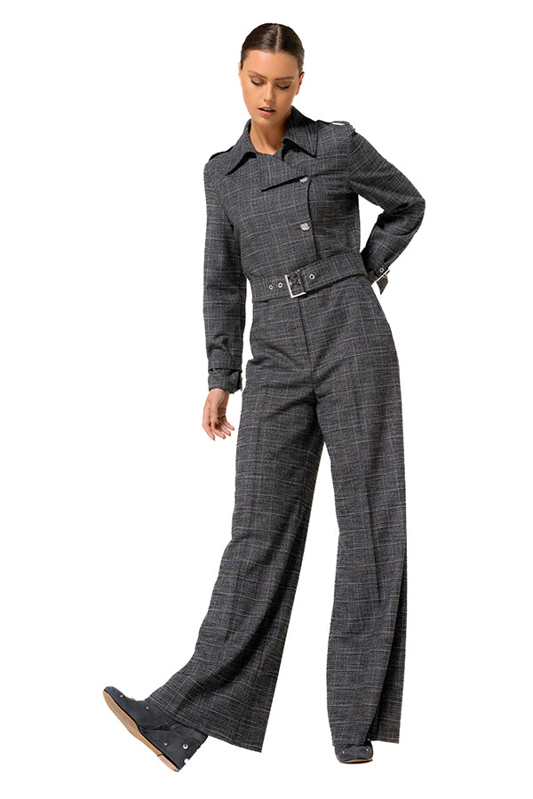 PRINCE OF WALES CHECK JUMPSUIT