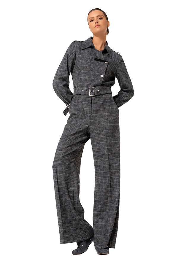 PRINCE OF WALES CHECK JUMPSUIT