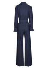 SMOOTH DENIM COMFORTABLE JUMPSUIT