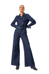 SMOOTH DENIM COMFORTABLE JUMPSUIT