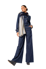 SMOOTH DENIM COMFORTABLE JUMPSUIT