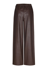 CACAO VEGAN LEATHER CITY CHIC TROUSERS