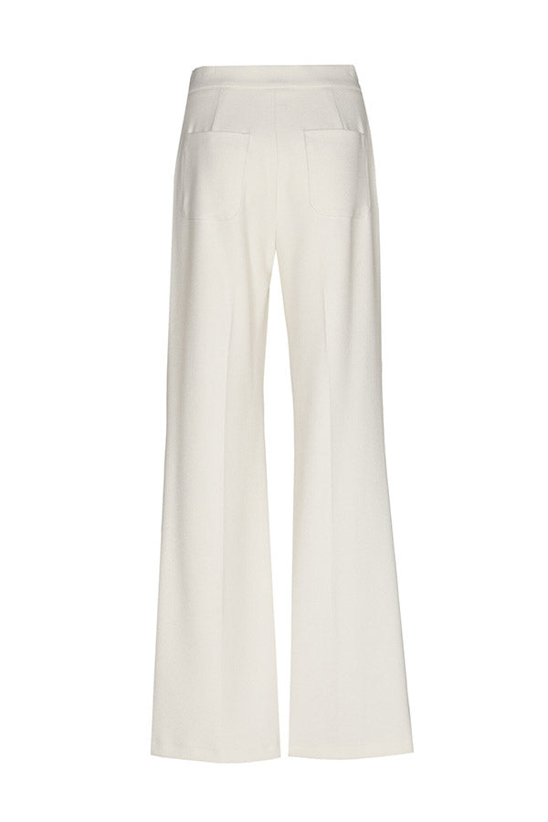 BUTTON DETAIL WHITE TROUSERS