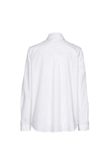 WHITE STITCHING COTTON SHIRT