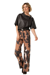 VEGAN LEATHER STRAIGHT TOP