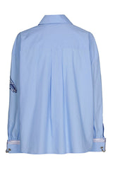 EMBROIDERY COTTON SHIRT BLOUSE