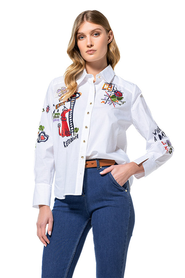 EMBROIDERED COTTON SHIRT