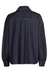 STUDS DENIM BLOUSE