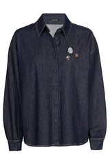 STUDS DENIM BLOUSE
