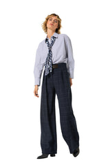 TIE COTTON BLOUSE