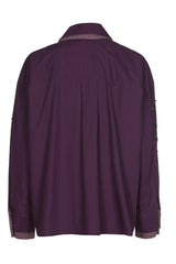 SEQUINS COTTON SHIRT BLOUSE