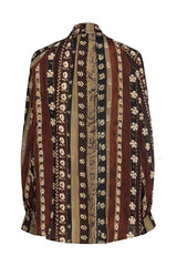 GRAPHIC FLORAL PRINT LOOSE-FITTING TUNIC