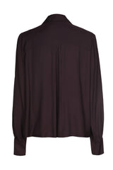 JABOT DETAIL SHINY BLOUSE