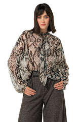 SHOULDER DETAIL AIRY BLOUSE