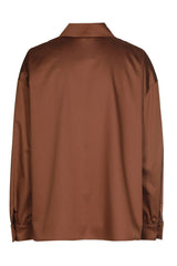 SHINY COTTON BLOUSE