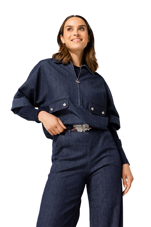 SMOOTH DENIM TOP
