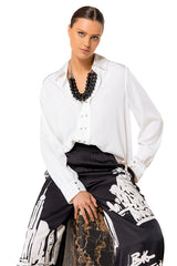 STRAIGHT-FIT BLOUSE