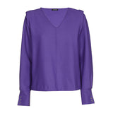 PURPLE SHORT STRAIGHT BLOUSE