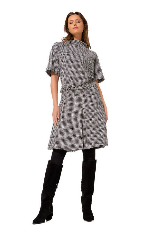 JACQUARD SHORT SKIRT