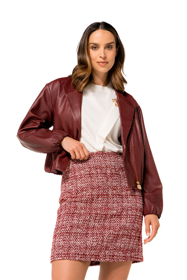 SHORT BOUCLETTE SKIRT