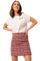 SHORT BOUCLETTE SKIRT