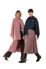 SUPPLE TWEED ELEGANT A-LINE SKIRT