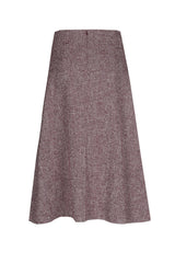 SUPPLE TWEED ELEGANT A-LINE SKIRT
