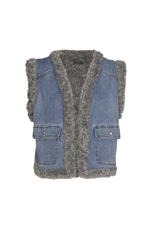 COSY DENIM BODY WARMER