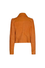 CAMEL LEATHER SUEDE JACKET