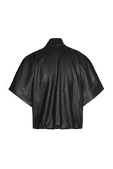 VEGAN LEATHER ELEGANT BOMBER
