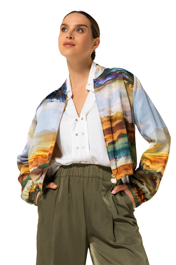 LANDSCAPE DESIGN BOMBER JACKET