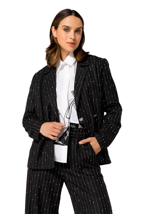 STRAIGHT-FIT FANCY BLAZER