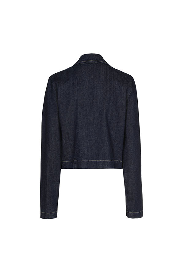 DENIM DRESSY SHORT JACKET