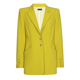 YELLOW FITTED BLAZER