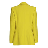 YELLOW FITTED BLAZER