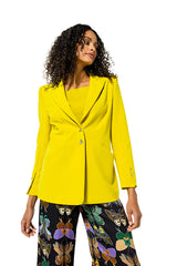 YELLOW FITTED BLAZER