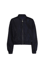 SHORT SHINY BOMBER JACKET