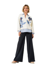 EMBROIDERY TWO-IN-ONE SWEATER