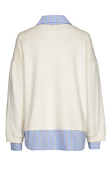 EMBROIDERY TWO-IN-ONE SWEATER