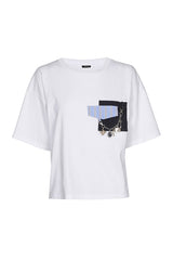 DECORATIVE PATCH POCKETS COTTON T-SHIRT