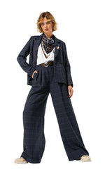 ATTACHED SCARF COTTON T-SHIRT