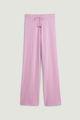 LIGHT PINK KNIT TROUSERS