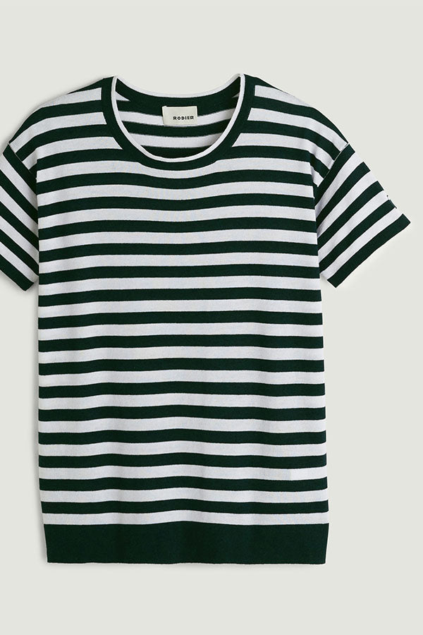 SAILOR STRIPE ROUND NECK T-SHIRT