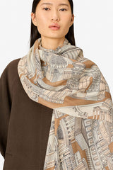 ROMA WOOL CASHMERE SILK SCARF