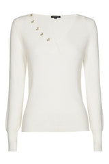 FITTED RIBBED JERSEY PULLOVER